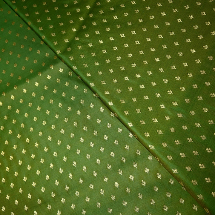 Satin Zari Buti Brocade Fabric