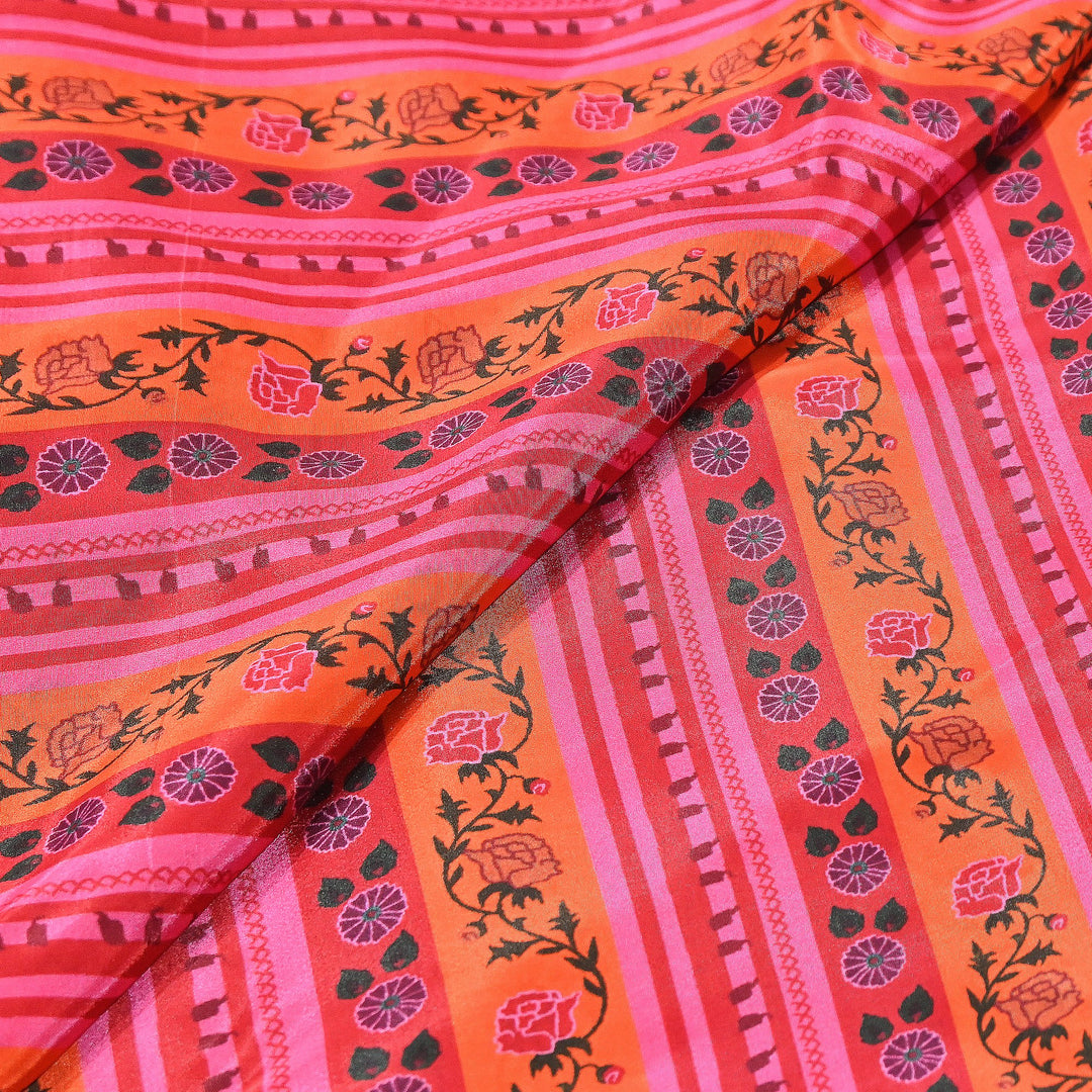Viscose Crepe Digital Print Fabric 44" – Premium Soft & Flowing Designer Fabric| 001166-8