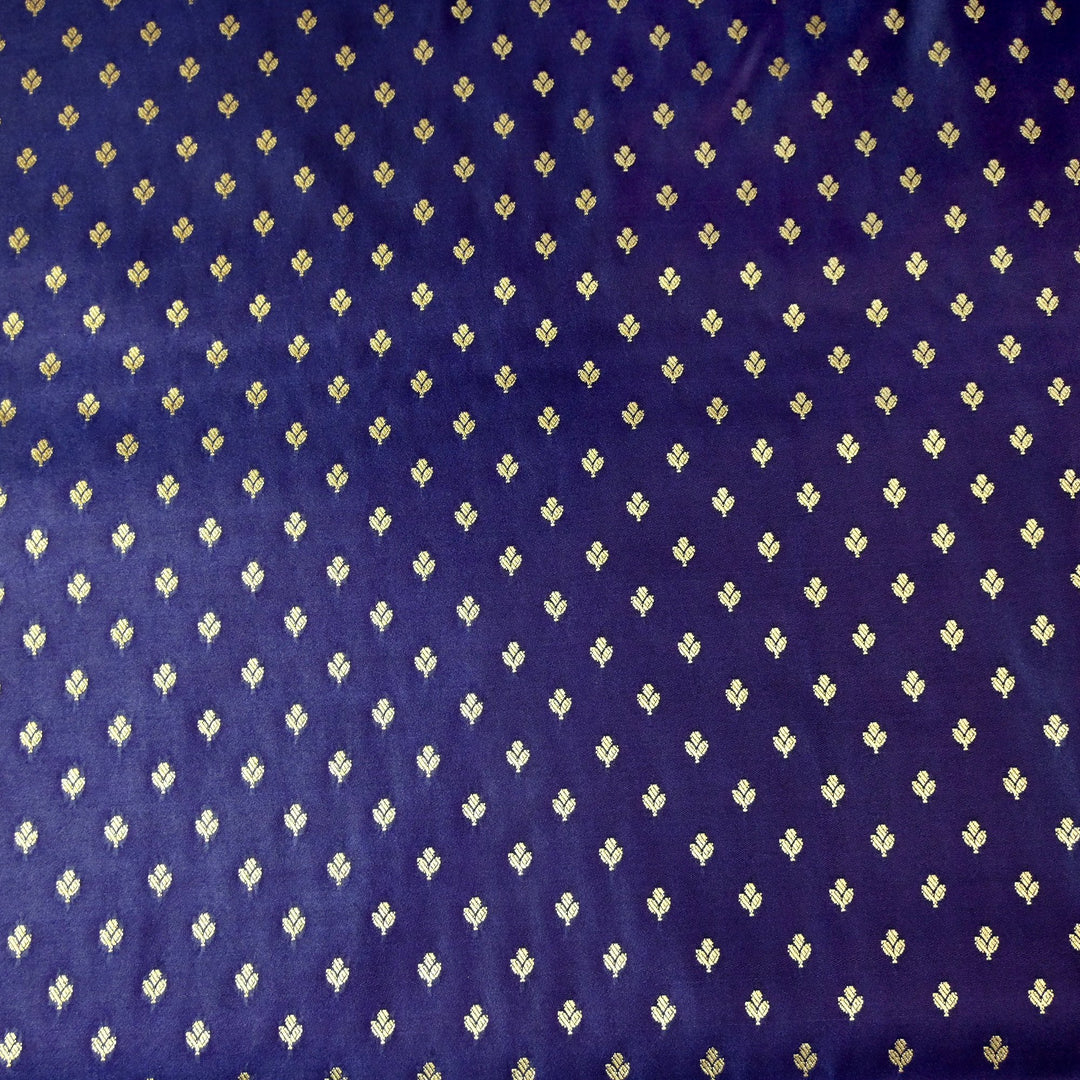 Satin Zari Buti Brocade Fabric