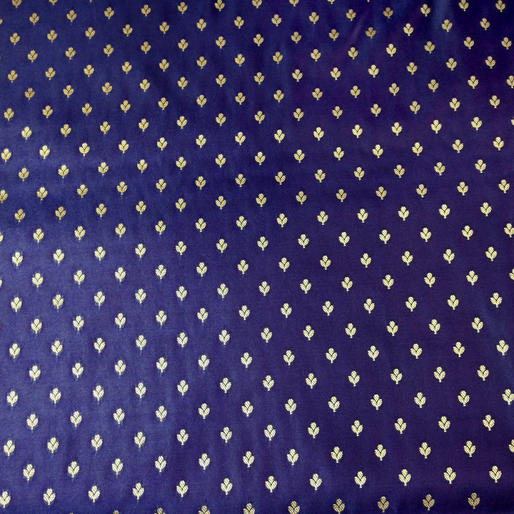 Satin Zari Buti Brocade Fabric