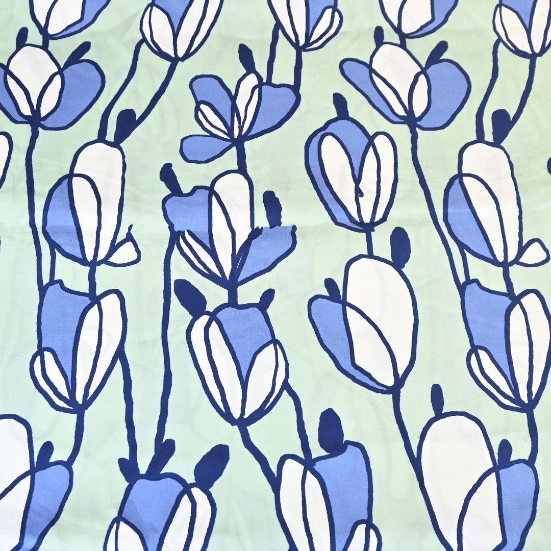 Elegant Modal Satin Digital Print Fabric 5 – Soft Luxury Designer Fabric - 001416-S2