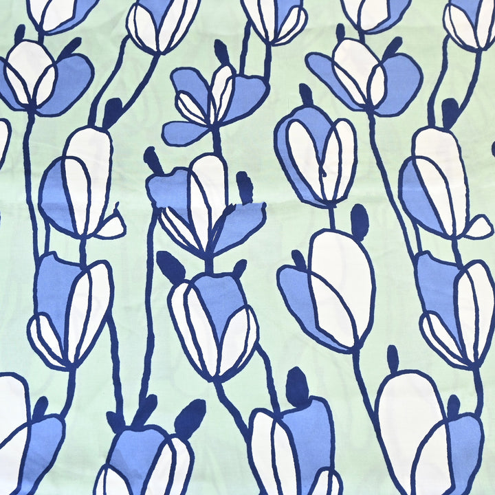 Elegant Modal Satin Digital Print Fabric 5 – Soft Luxury Designer Fabric - 001416-S2
