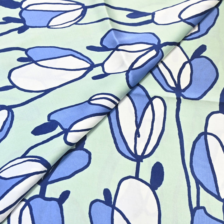 Elegant Modal Satin Digital Print Fabric 5 – Soft Luxury Designer Fabric - 001416-S2