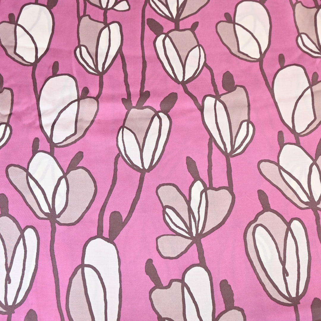 Elegant Modal Satin Digital Print Fabric 5 – Soft Luxury Designer Fabric - 001416-S3
