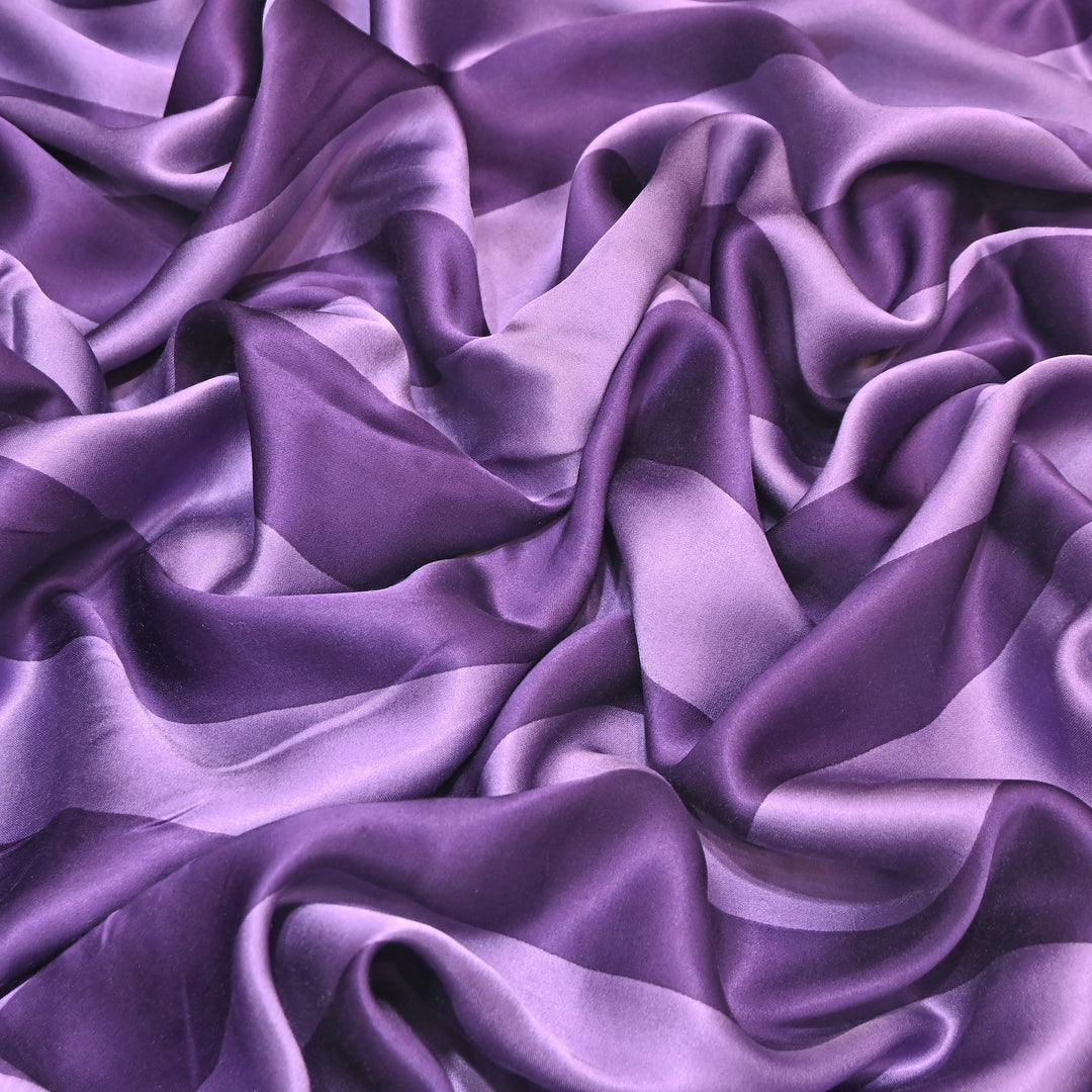 Elegant Modal Satin Digital Print Fabric 5 – Soft Luxury Designer Fabric - 001416-S14