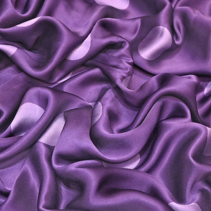 Elegant Modal Satin Digital Print Fabric 5 – Soft Luxury Designer Fabric - 001416-S13