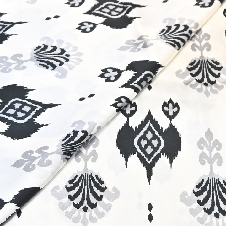 Elegant Modal Satin Digital Print Fabric 5 – Soft Luxury Designer Fabric - 001416-S10