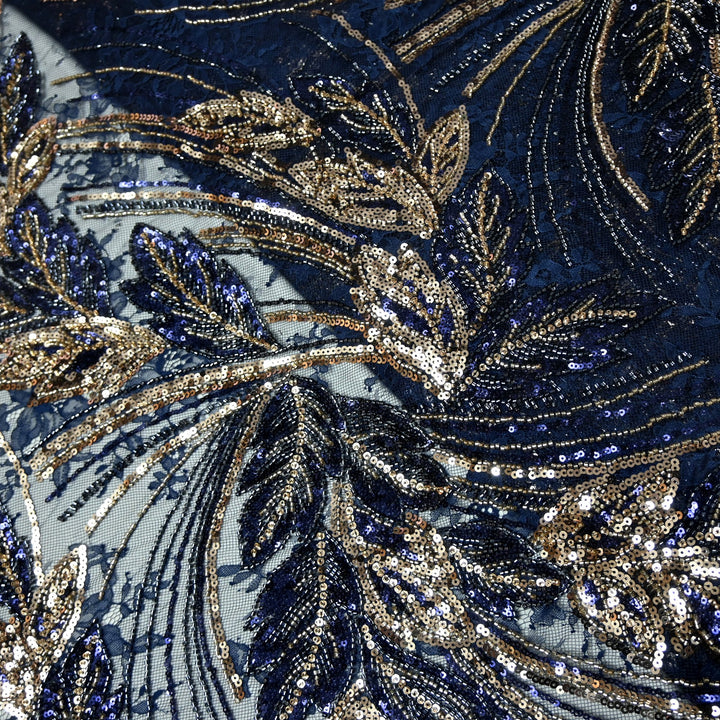 Imported Net Cut Dana With Sequins Embroidery Fabrics