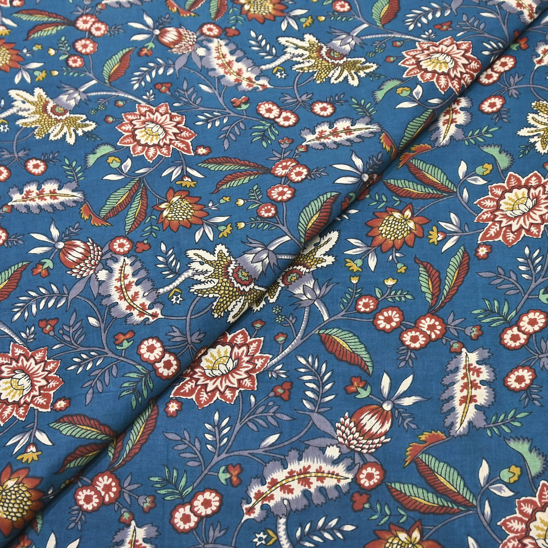 Premium Cotton Printed Fabric – Soft Breathable Designer Cotton Fabric - 000350-A13