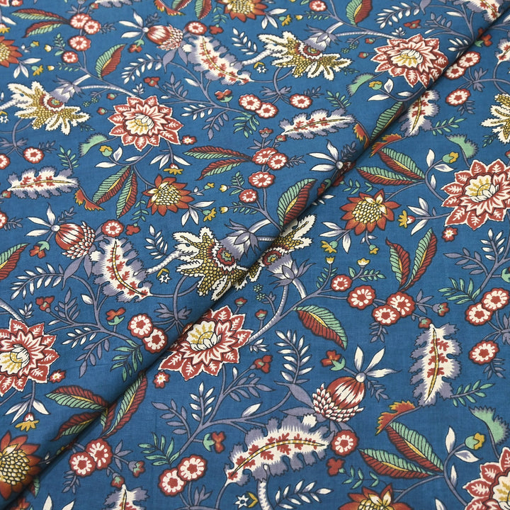 Premium Cotton Printed Fabric – Soft Breathable Designer Cotton Fabric - 000350-A13