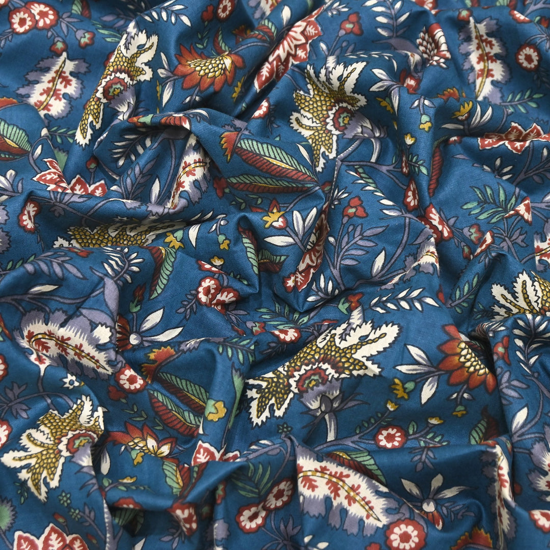 Premium Cotton Printed Fabric – Soft Breathable Designer Cotton Fabric - 000350-A13
