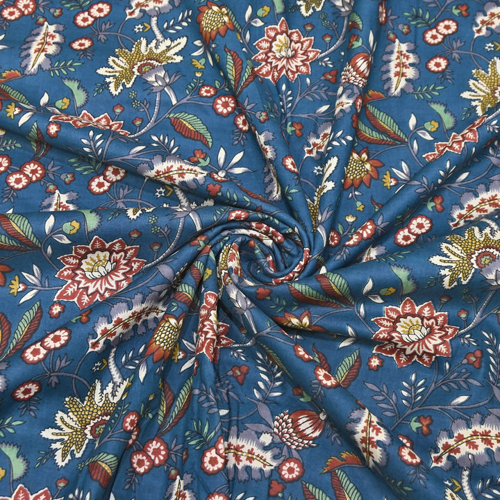Premium Cotton Printed Fabric – Soft Breathable Designer Cotton Fabric - 000350-A13