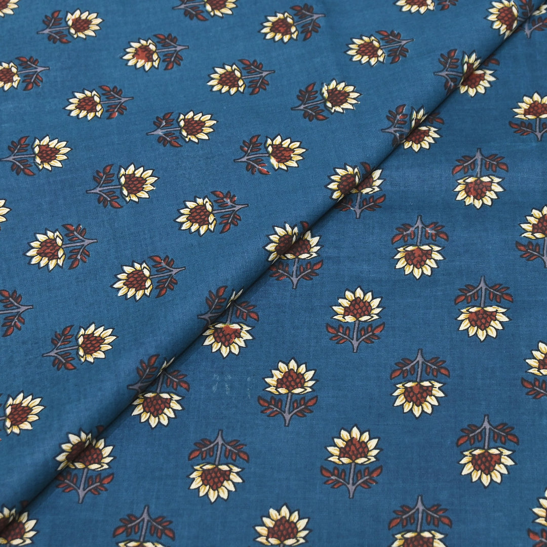 Premium Cotton Printed Fabric – Soft Breathable Designer Cotton Fabric - 000350-A14