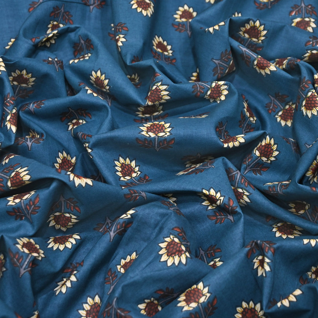Premium Cotton Printed Fabric – Soft Breathable Designer Cotton Fabric - 000350-A14