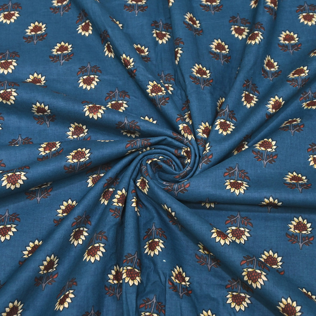 Premium Cotton Printed Fabric – Soft Breathable Designer Cotton Fabric - 000350-A14
