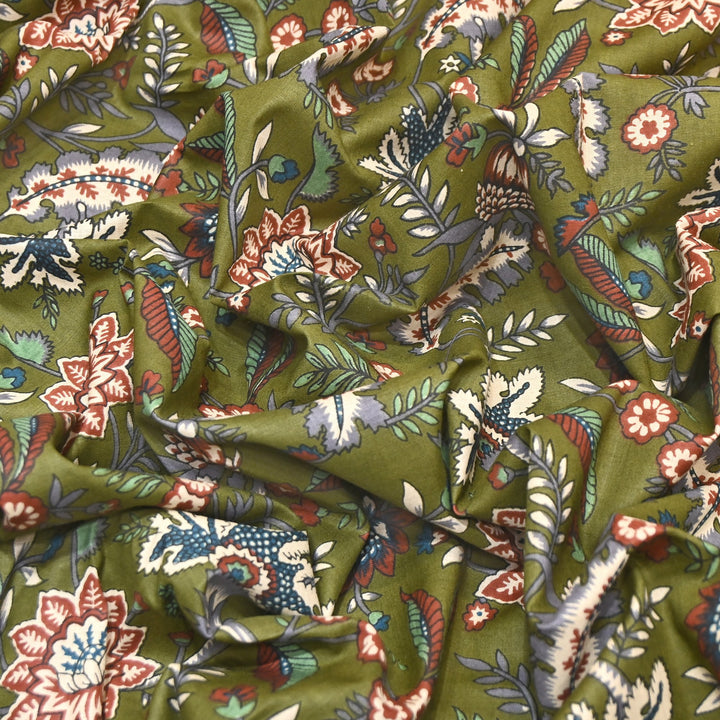 Premium Cotton Printed Fabric – Soft Breathable Designer Cotton Fabric - 000350-A11
