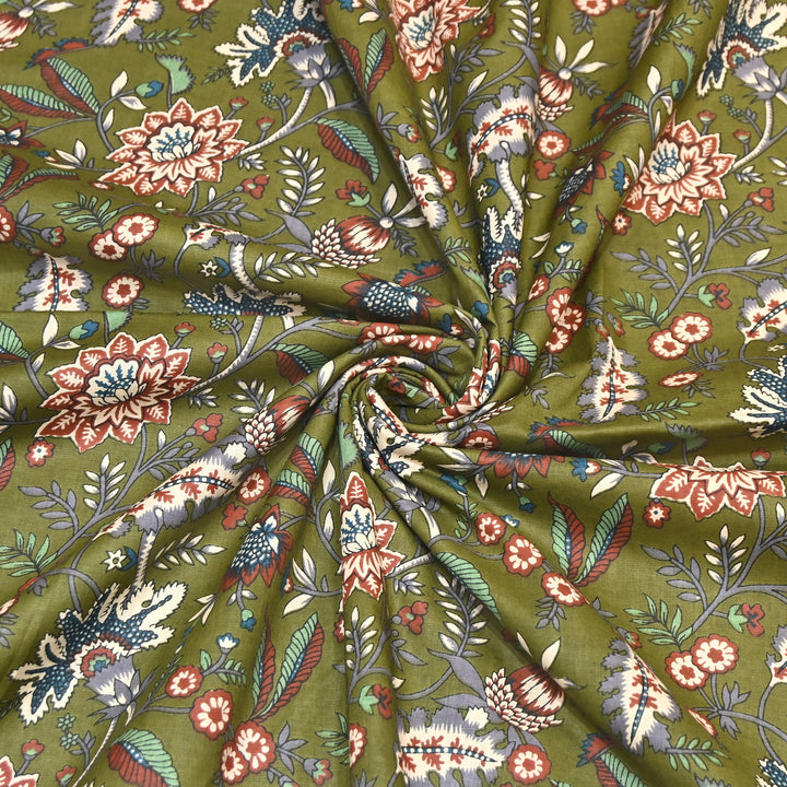 Premium Cotton Printed Fabric – Soft Breathable Designer Cotton Fabric - 000350-A11