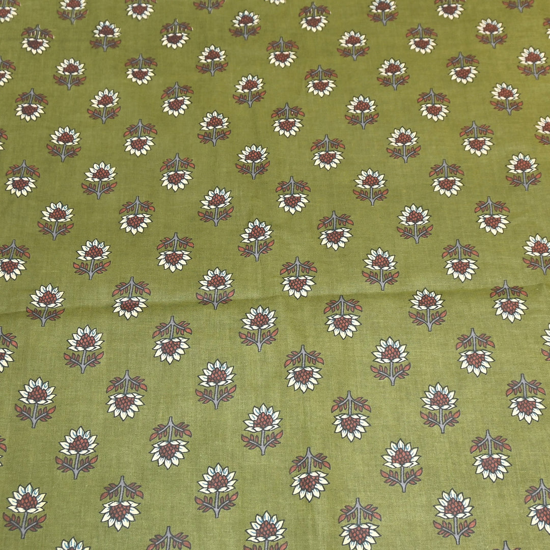 Premium Cotton Printed Fabric – Soft Breathable Designer Cotton Fabric - 000350-A12