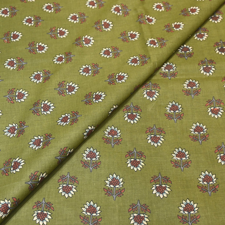 Premium Cotton Printed Fabric – Soft Breathable Designer Cotton Fabric - 000350-A12