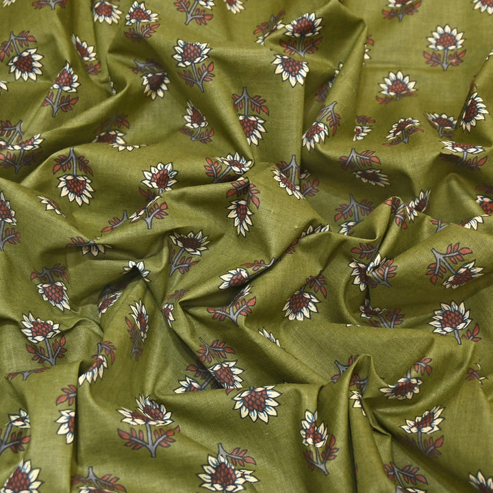 Premium Cotton Printed Fabric – Soft Breathable Designer Cotton Fabric - 000350-A12