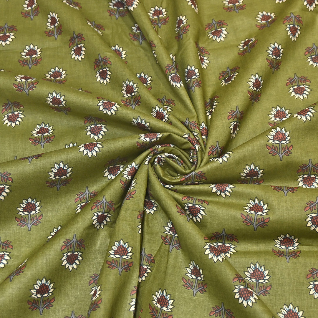 Premium Cotton Printed Fabric – Soft Breathable Designer Cotton Fabric - 000350-A12