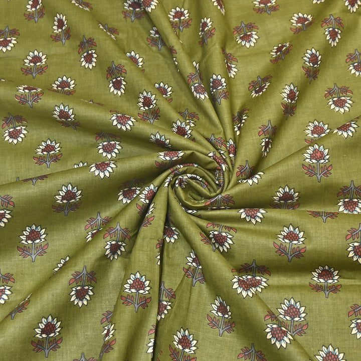 Premium Cotton Printed Fabric – Soft Breathable Designer Cotton Fabric - 000350-A12