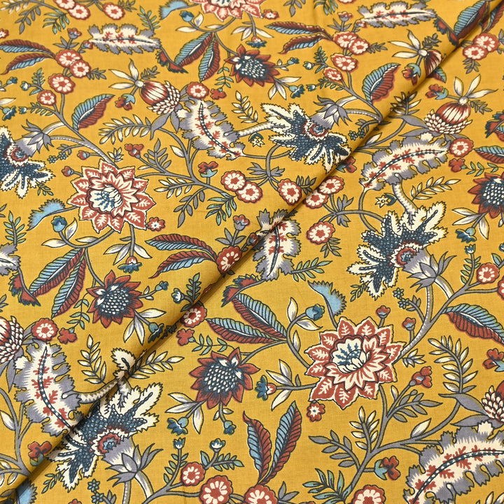 Premium Cotton Printed Fabric – Soft Breathable Designer Cotton Fabric - 000350-A9