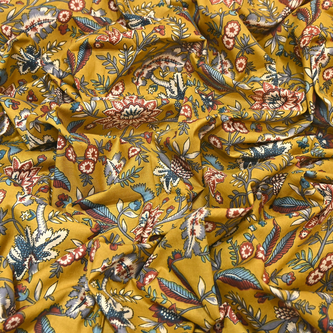 Premium Cotton Printed Fabric – Soft Breathable Designer Cotton Fabric - 000350-A9