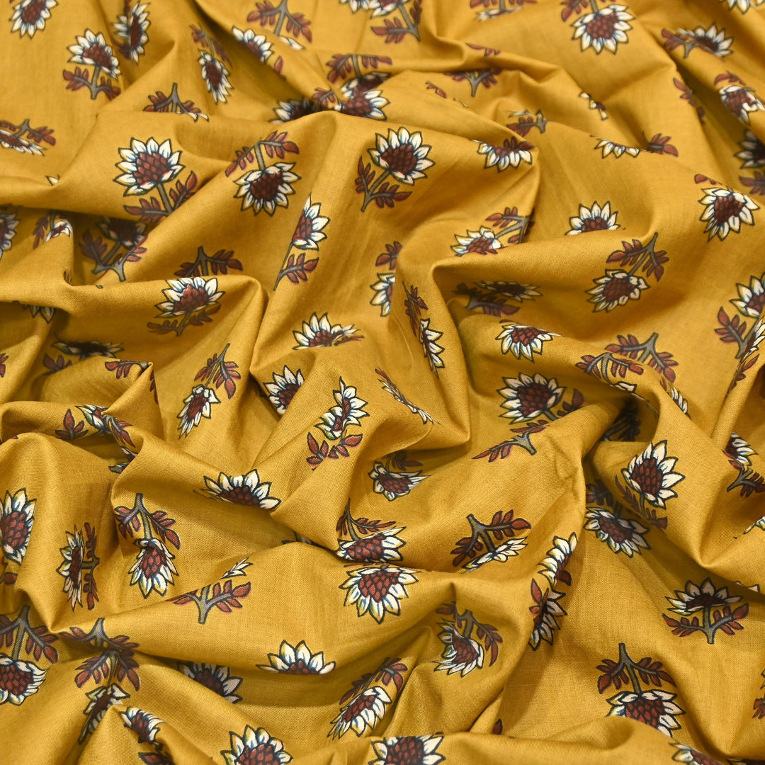 Premium Cotton Printed Fabric – Soft Breathable Designer Cotton Fabric - 000350-A10