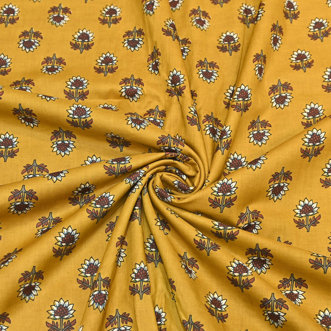 Premium Cotton Printed Fabric – Soft Breathable Designer Cotton Fabric - 000350-A10