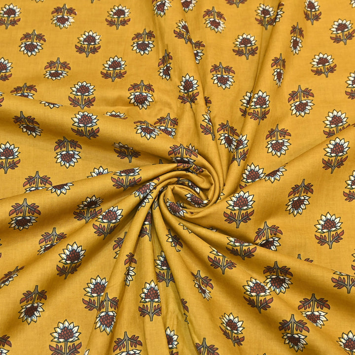 Premium Cotton Printed Fabric – Soft Breathable Designer Cotton Fabric - 000350-A10