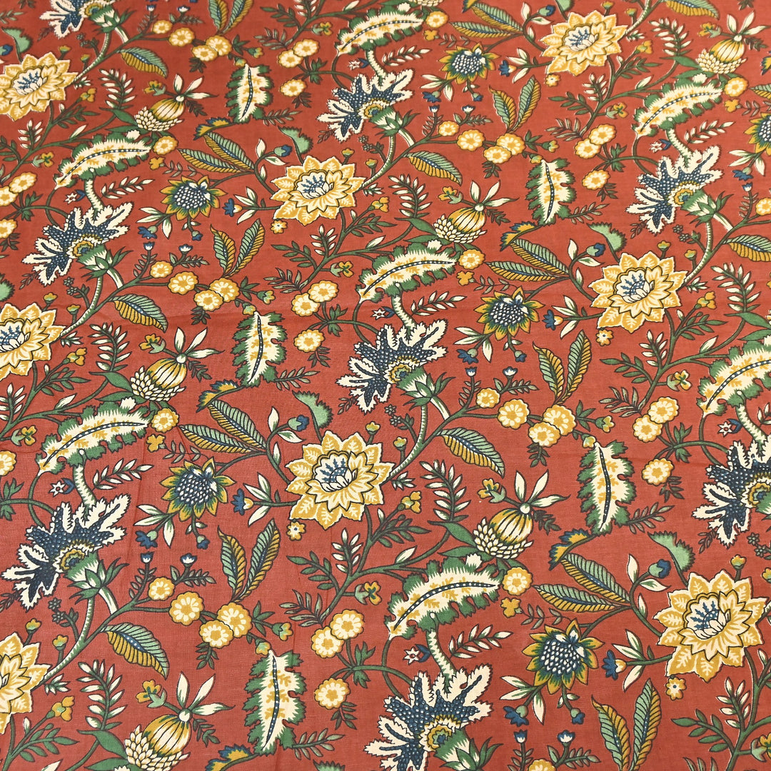 Premium Cotton Printed Fabric – Soft Breathable Designer Cotton Fabric - 000350-A7