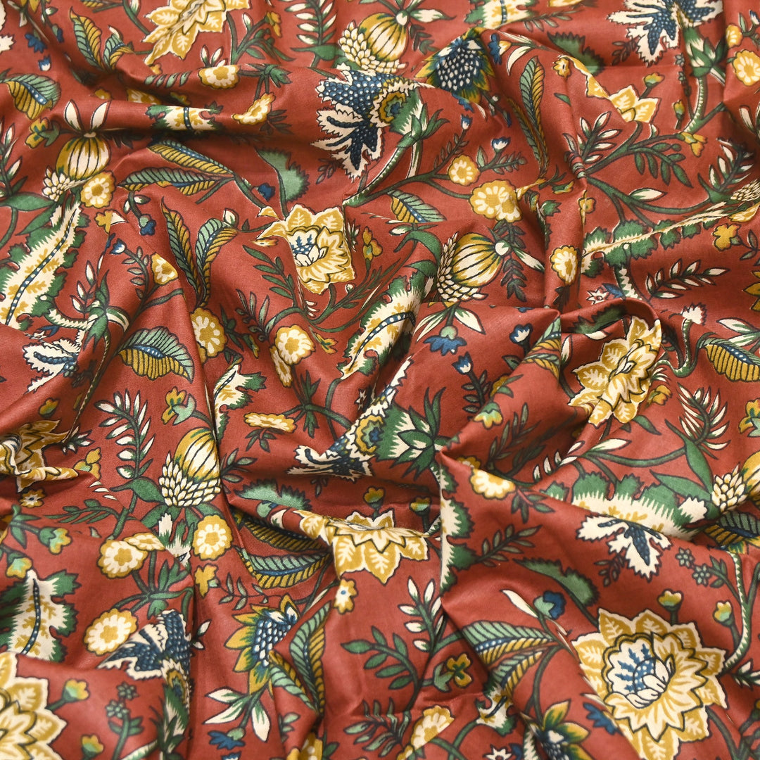 Premium Cotton Printed Fabric – Soft Breathable Designer Cotton Fabric - 000350-A7