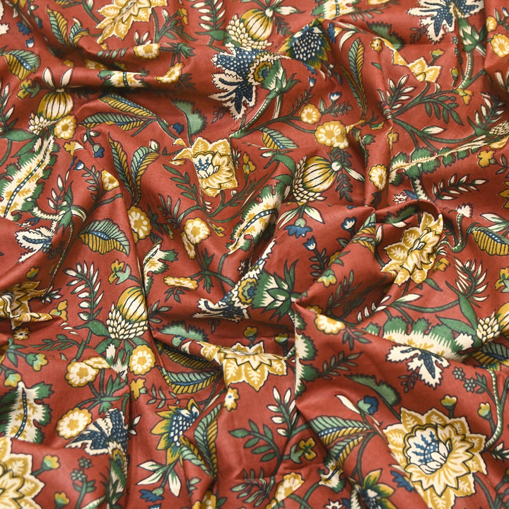 Premium Cotton Printed Fabric – Soft Breathable Designer Cotton Fabric - 000350-A7