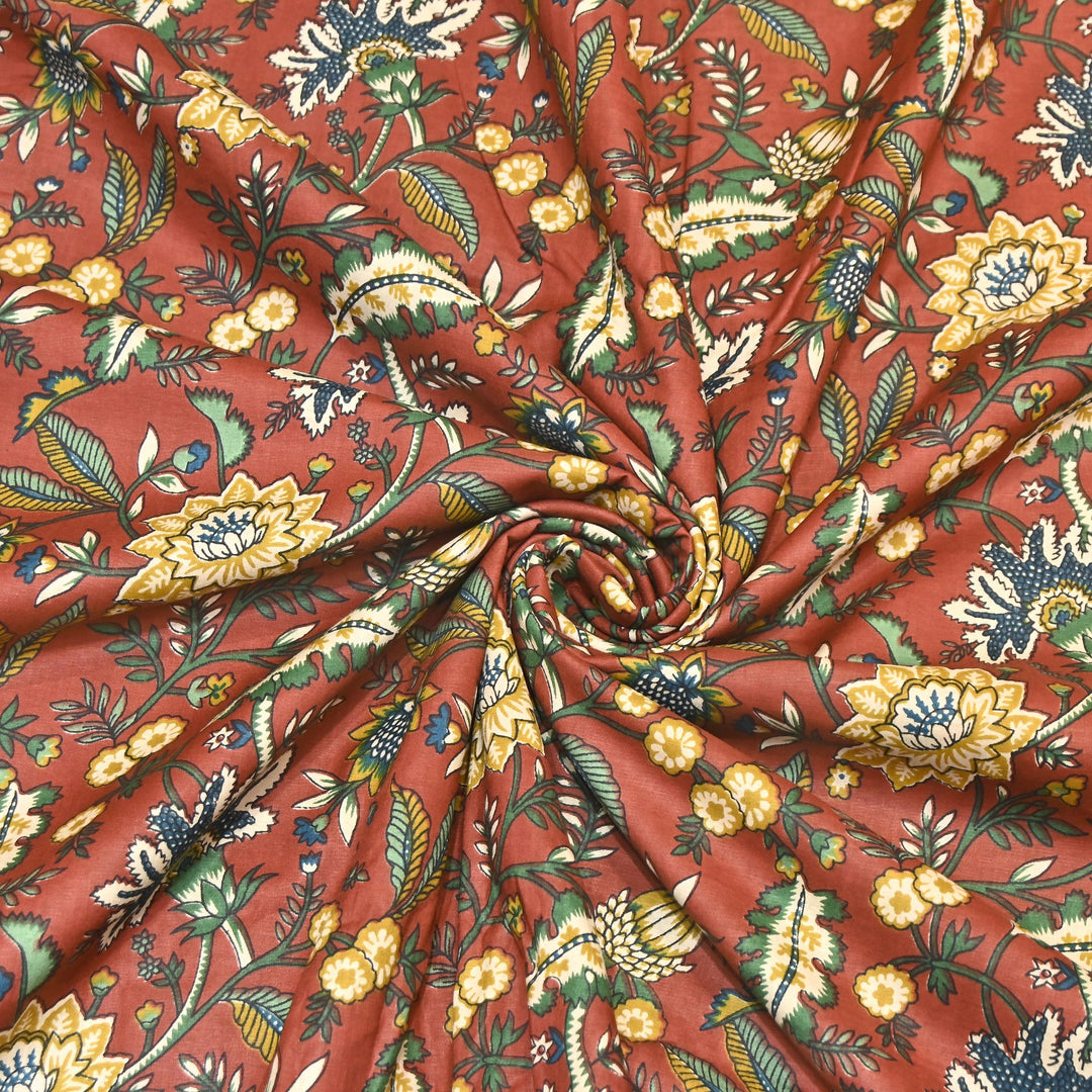 Premium Cotton Printed Fabric – Soft Breathable Designer Cotton Fabric - 000350-A7