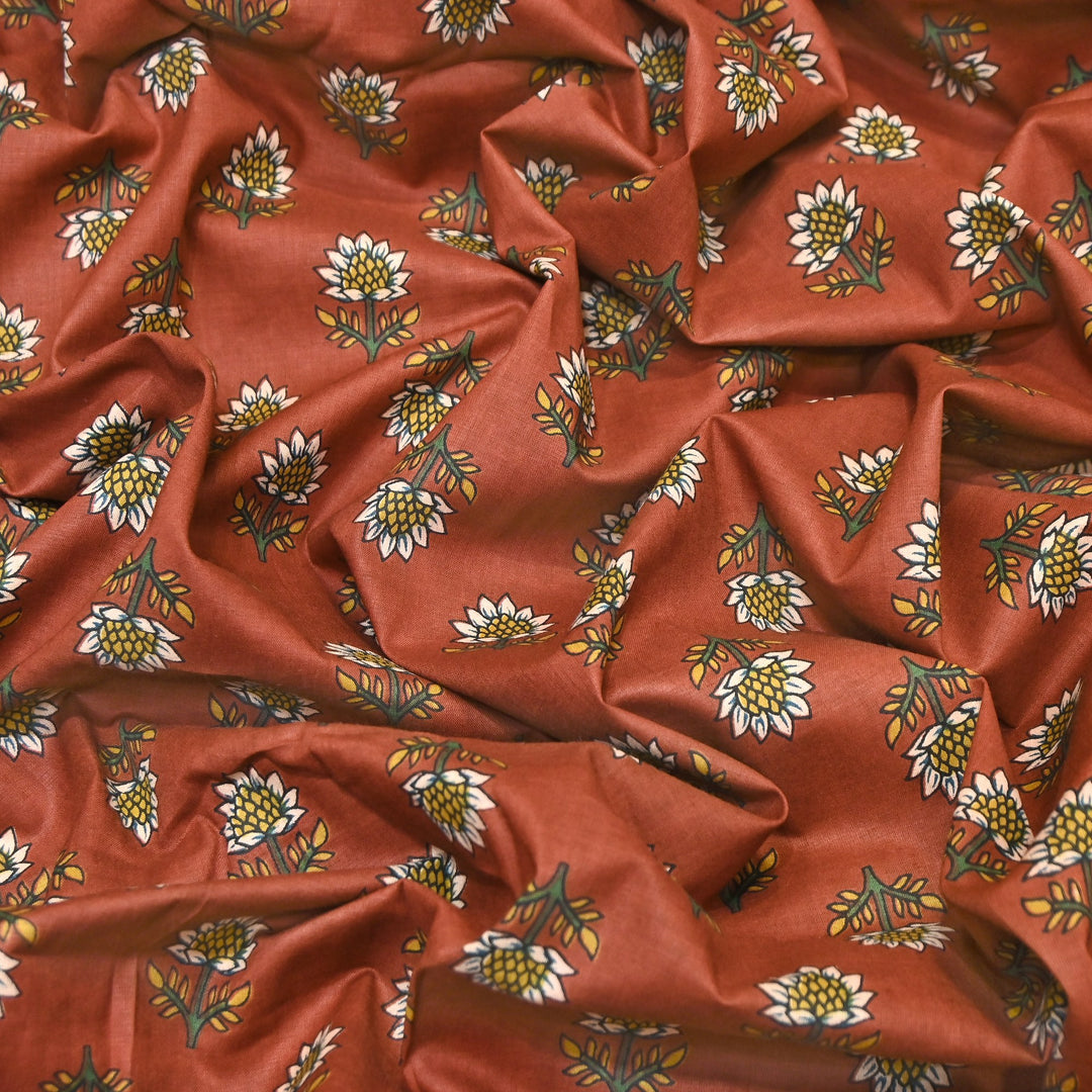 Premium Cotton Printed Fabric – Soft Breathable Designer Cotton Fabric - 000350-A8