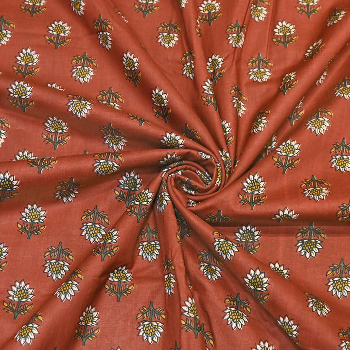 Premium Cotton Printed Fabric – Soft Breathable Designer Cotton Fabric - 000350-A8