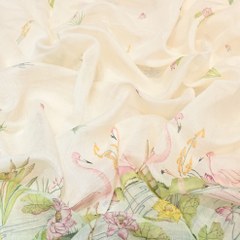 Mul Chanderi Digital Print Fabric - Soft Lightweight Designer Fabric GC0018-02