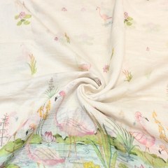 Mul Chanderi Digital Print Fabric - Soft Lightweight Designer Fabric GC0018-02