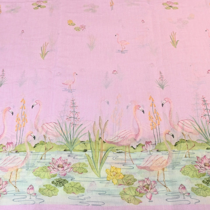 Mul Chanderi Digital Print Fabric - Soft Lightweight Designer Fabric GC0018-03