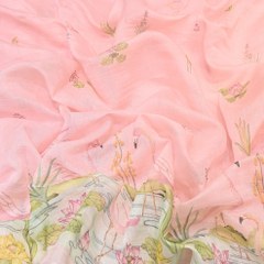Mul Chanderi Digital Print Fabric - Soft Lightweight Designer Fabric GC0018-01