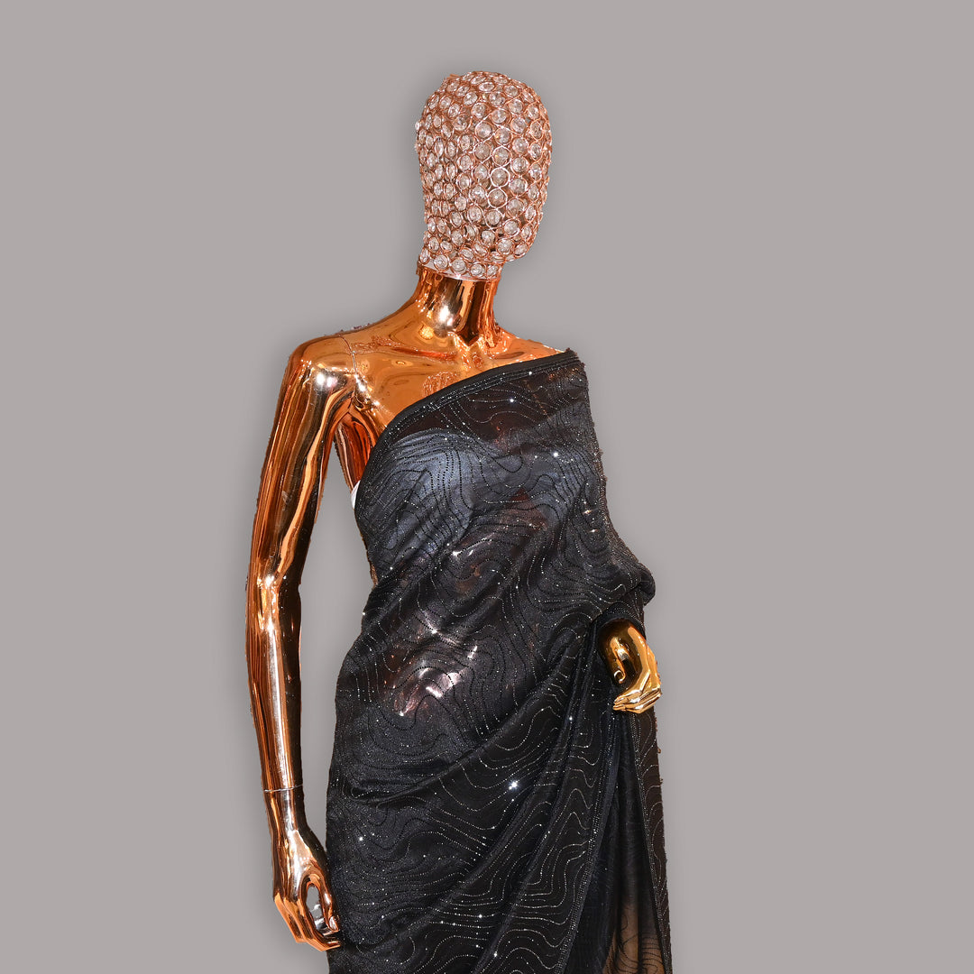 Tissue Swarovski Work Saree | JS2230-01