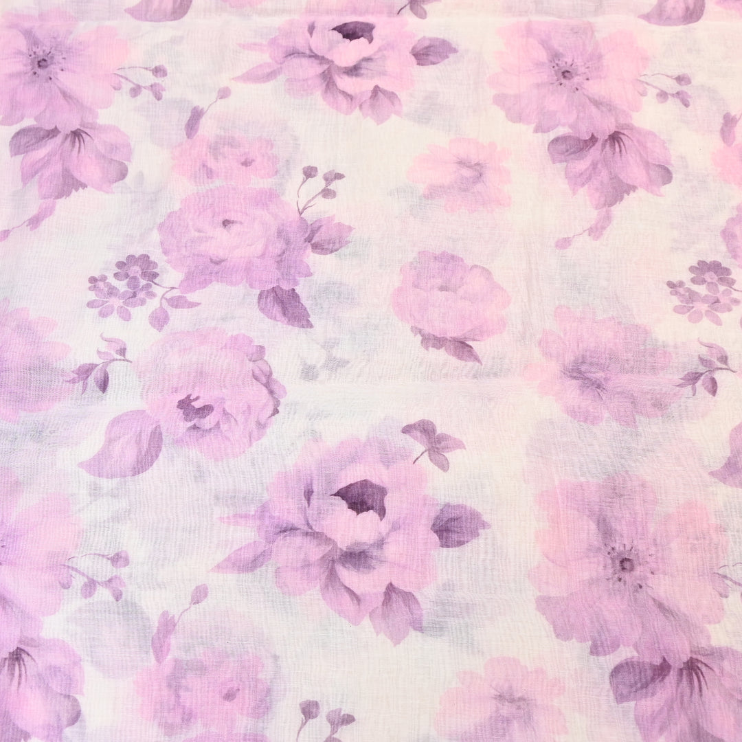 Mul Chanderi Digital Print Fabric - Soft Lightweight Designer Fabric GT0185-K7