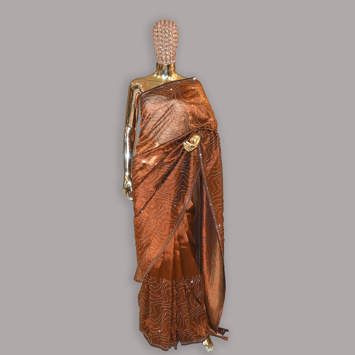Tissue Swarovski Work Saree | JS2230-02