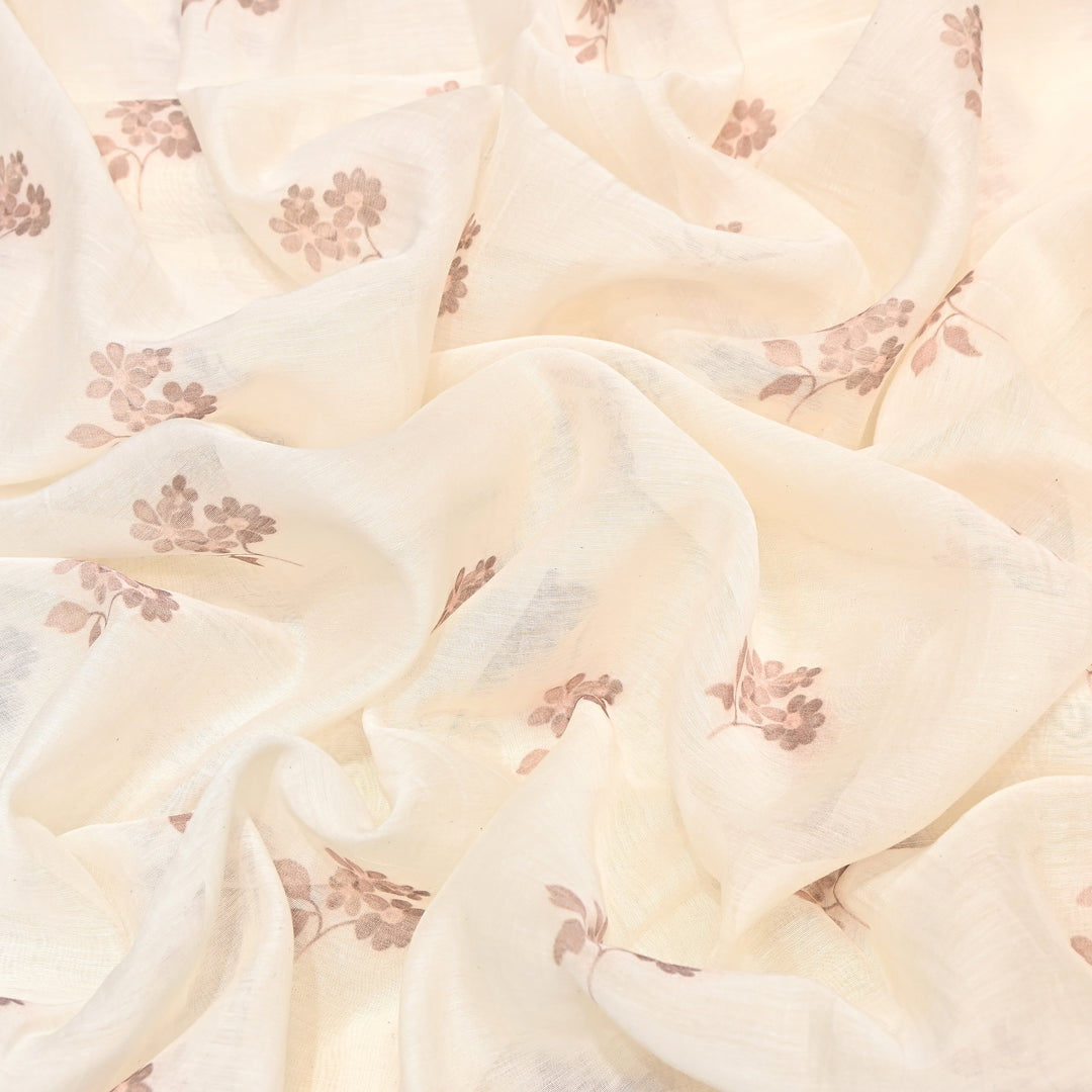 Mul Chanderi Digital Print Fabric - Soft Lightweight Designer Fabric GT0185-K4