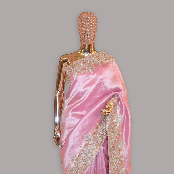 Tissue Tanchoi Zari Work Saree | JS2911-01