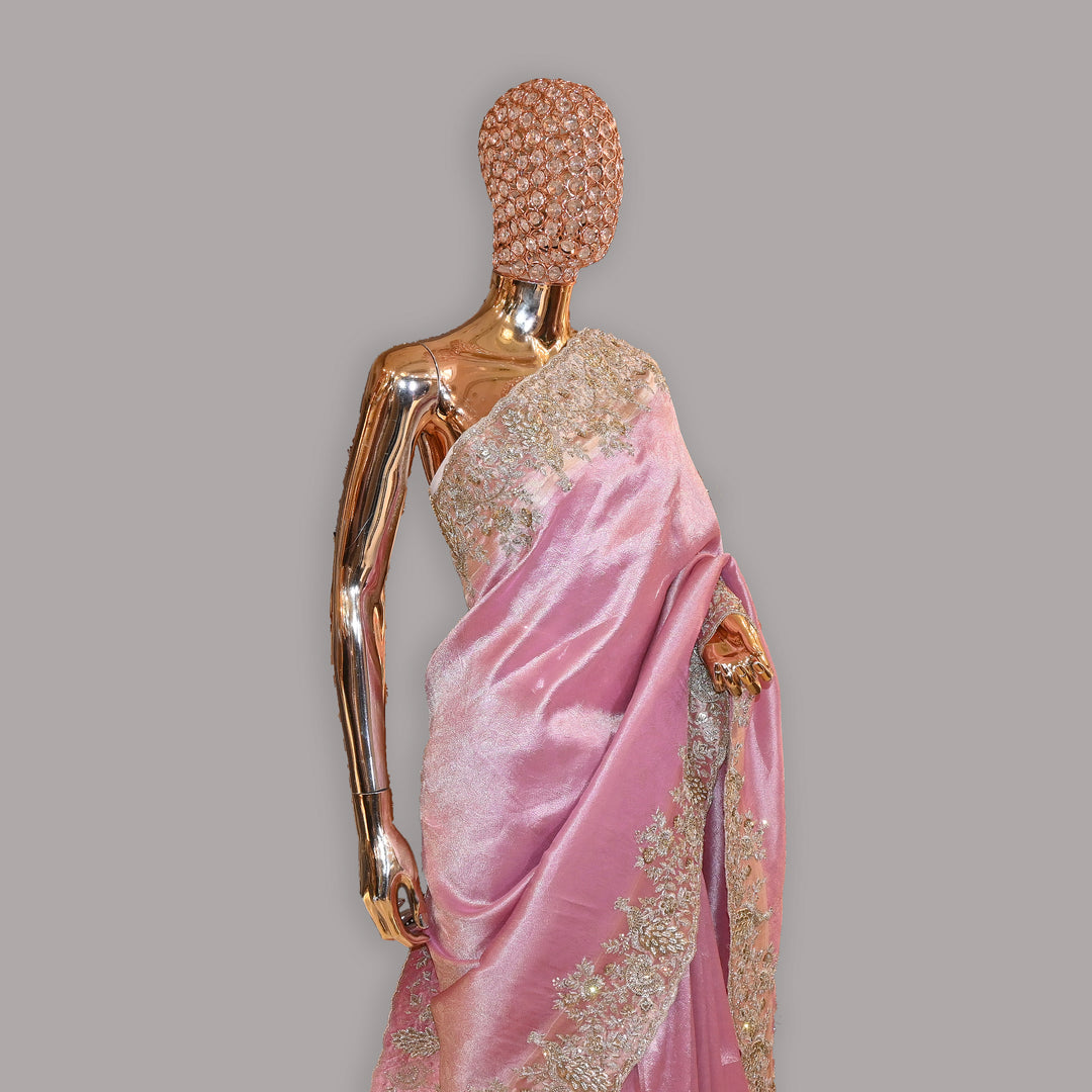 Tissue Tanchoi Zari Work Saree | JS2911-01