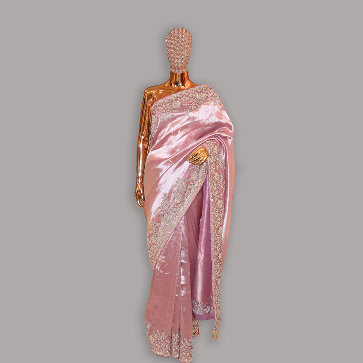 Tissue Tanchoi Zari Work Saree | JS2911-02