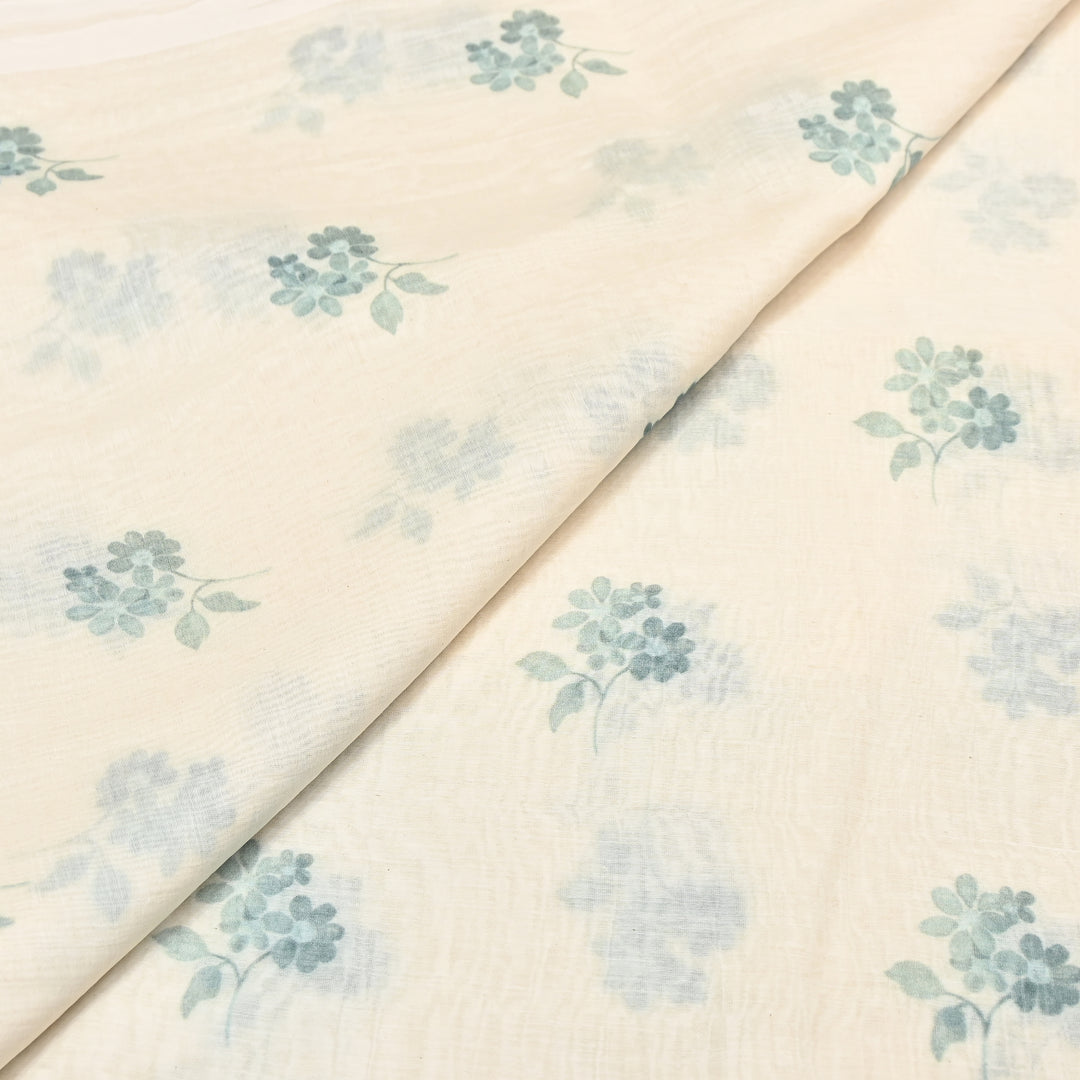 Mul Chanderi Digital Print Fabric - Soft Lightweight Designer Fabric GT0185-K2