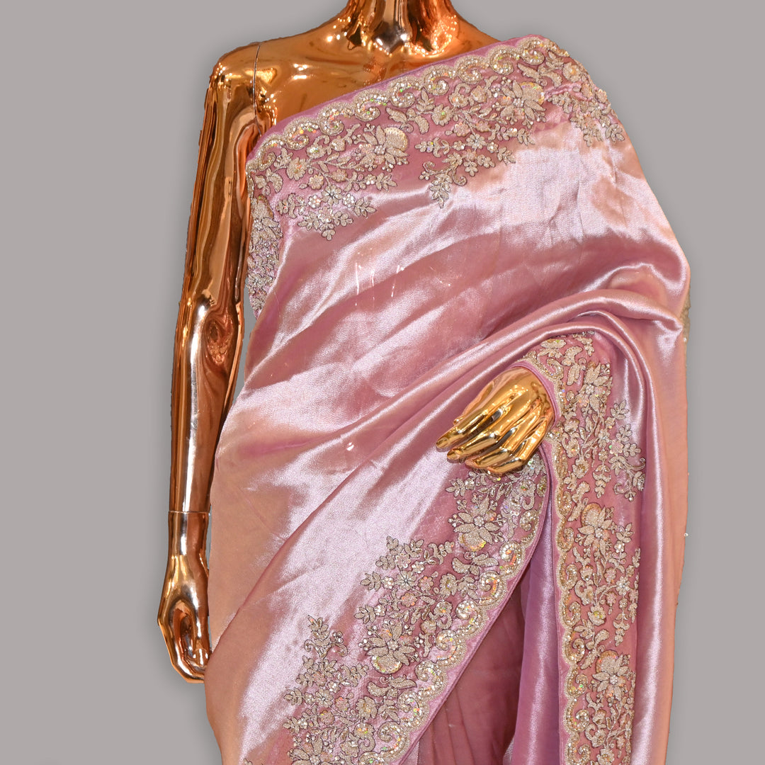 Tissue Tanchoi Zari Work Saree | JS2911-02
